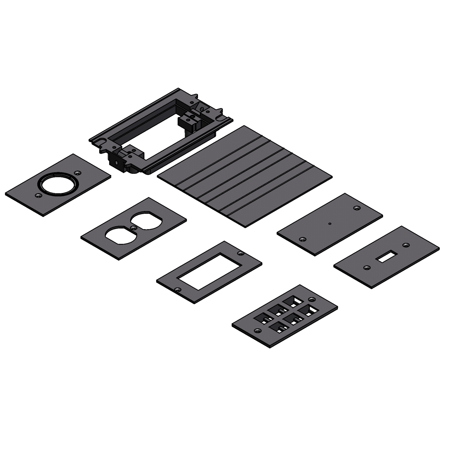 Product image for Carlon E976AK2 Rectangular Floor Box Activation Kit