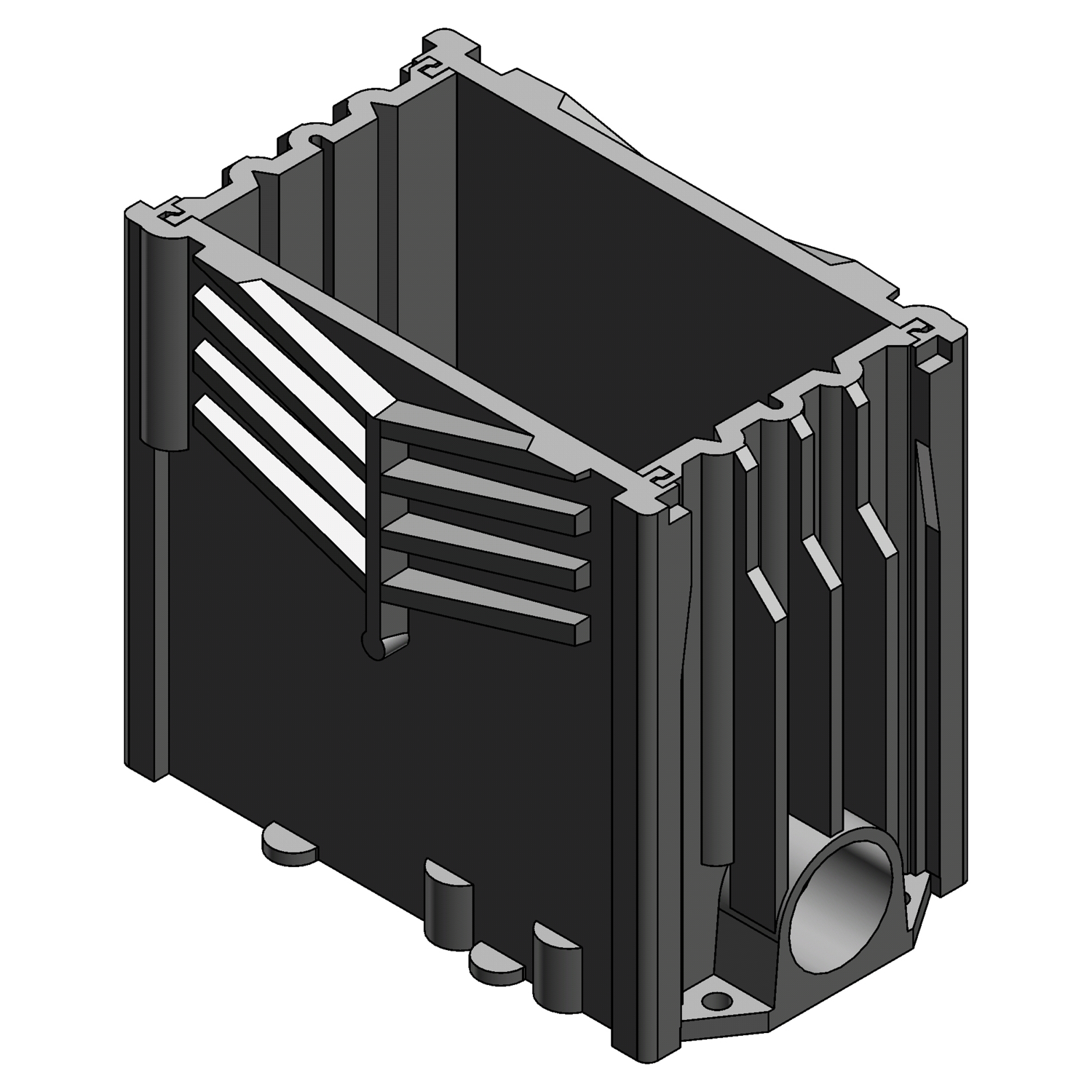 Product image for Carlon E976RFB Rectangular Floor Box Base Assembly