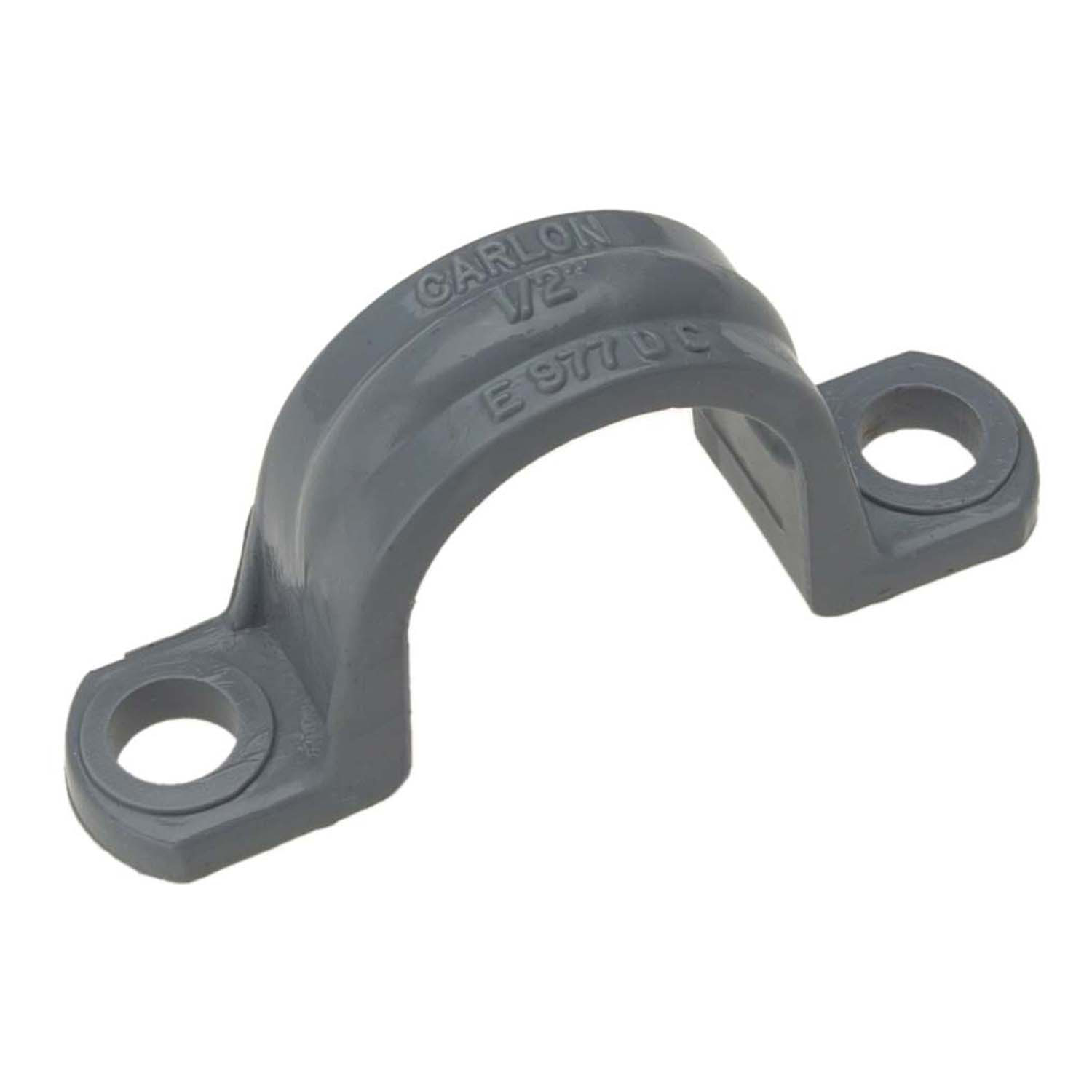Product image for Carlon E977DC 1/2" PVC 2-Hole Conduit Clamp