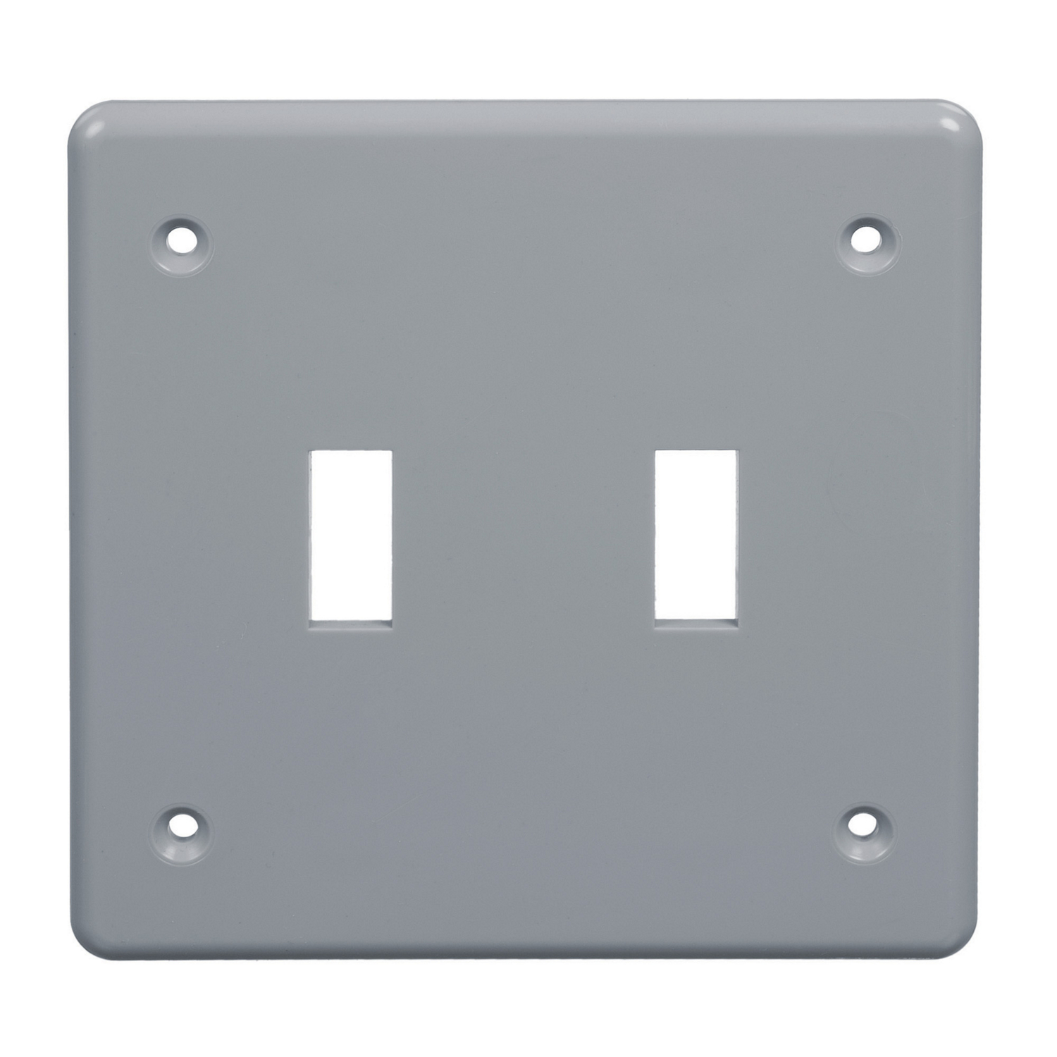 Carlon E98DTSCR 2Gang FSType Toggle Switch Box Cover, Polycarbonate, Gray Crawford Electric