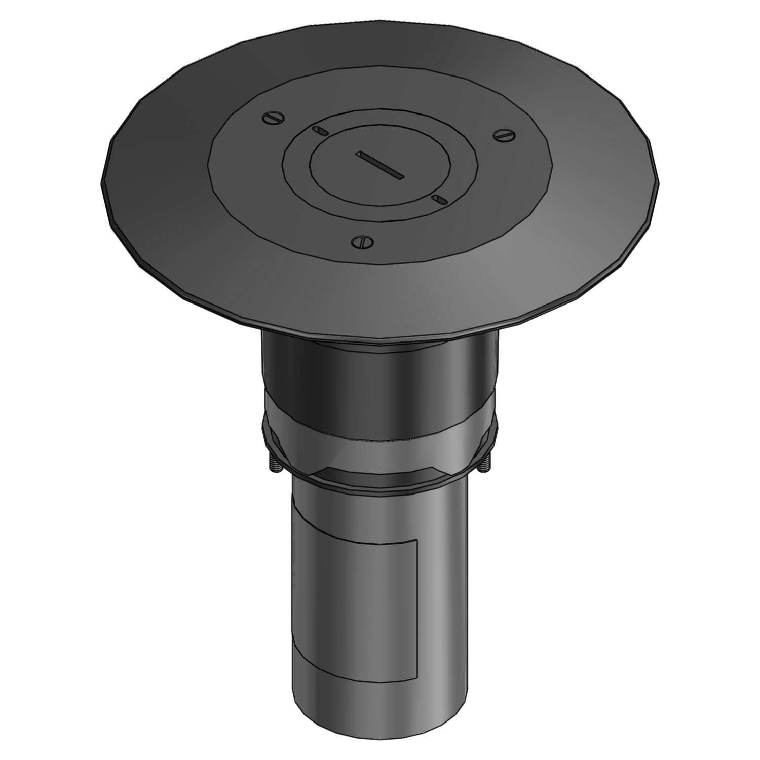 Product image for ABB FFPT3-BLK 3IN FURN FEED PT 2 -