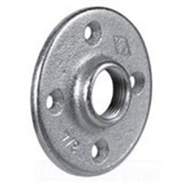 Product image for Steel City FP-403 1 Inch Rigid/IMC Malleable Iron Zinc Plated Flange Plate
