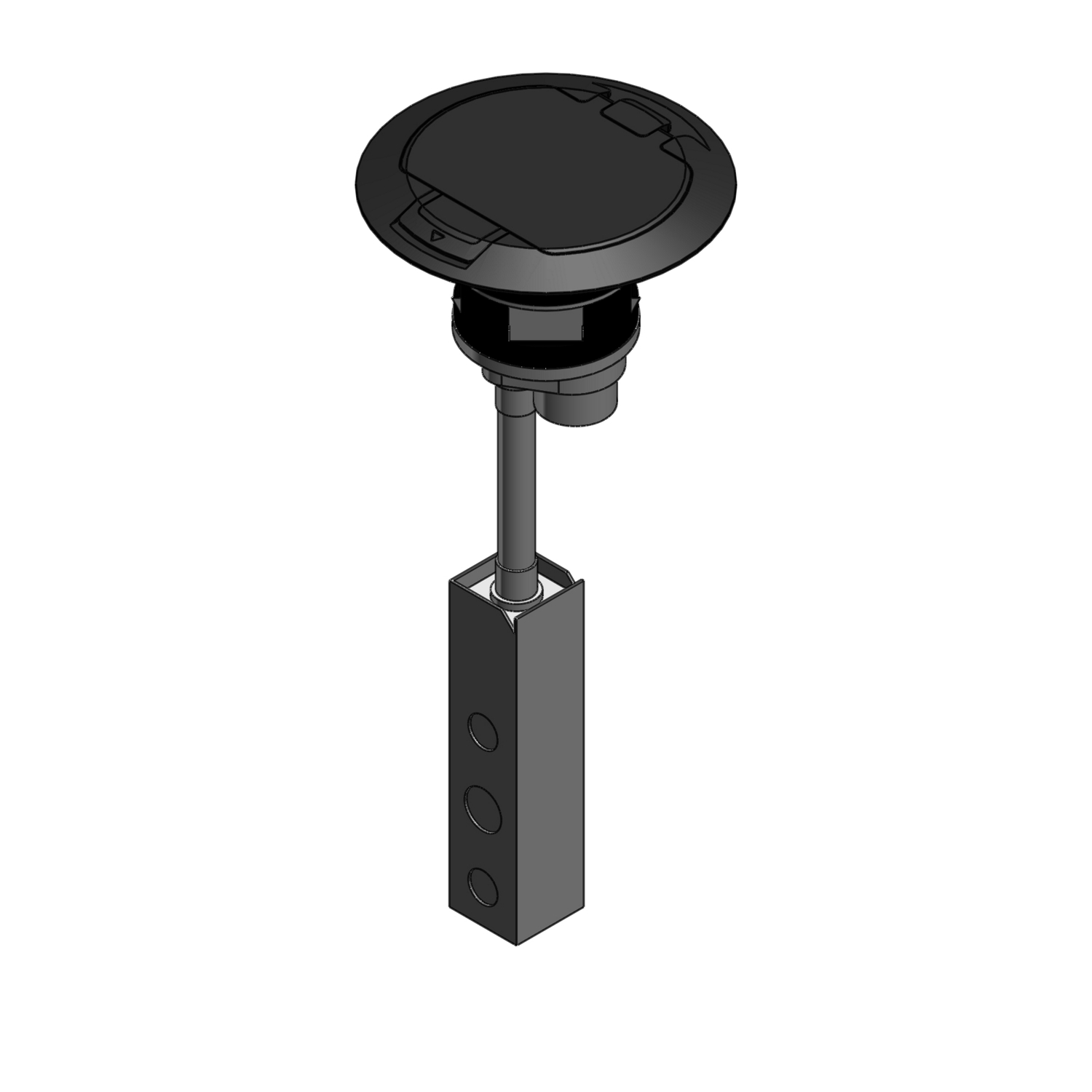 Product image for ABB FPT4-4P-4C-TBLK 4X4 POKE-THRU 4