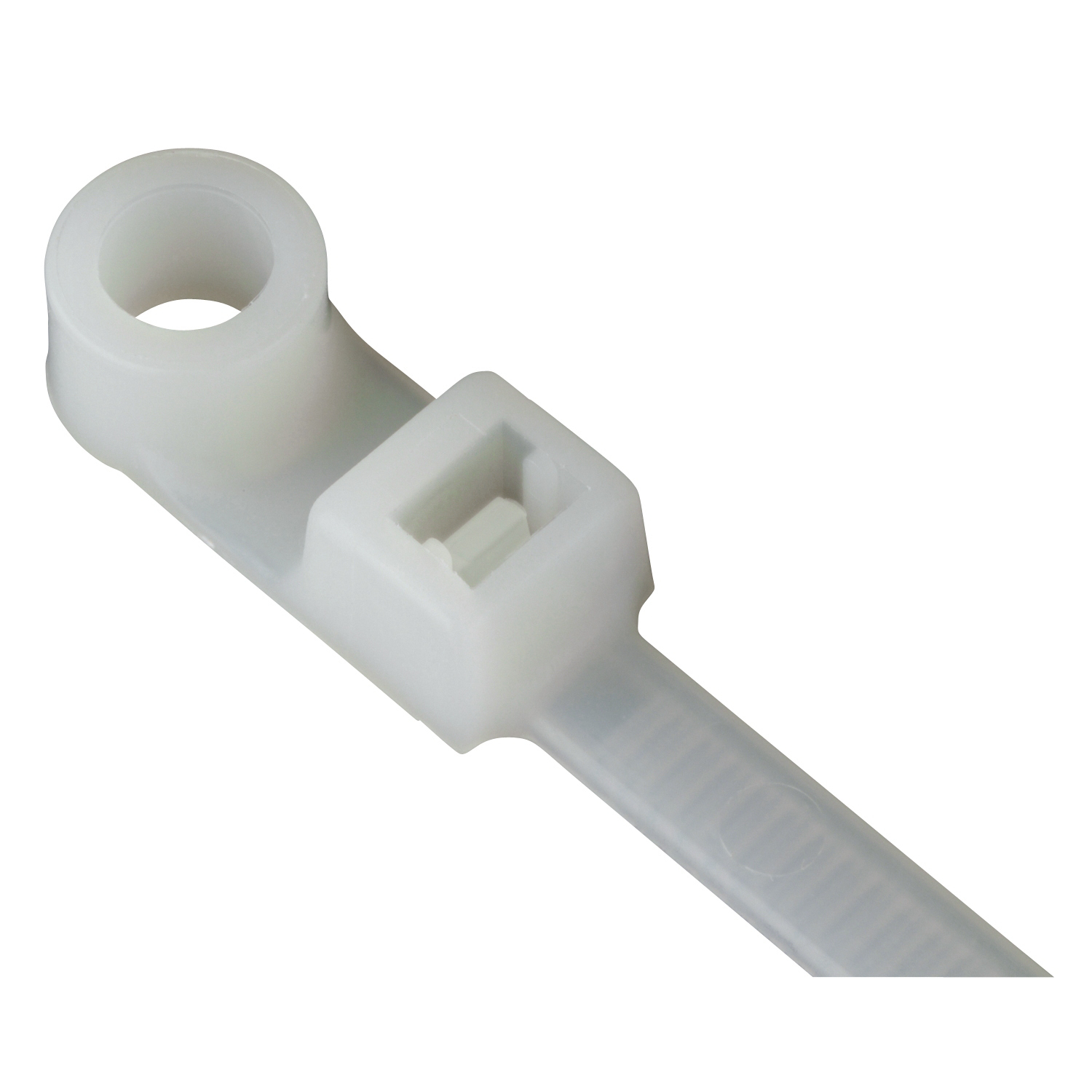 Product image for Catamount L-11-50MH-9-C 11 Inch 50 lb Tensile Strength Natural #10 Mounting Hole Cable Tie