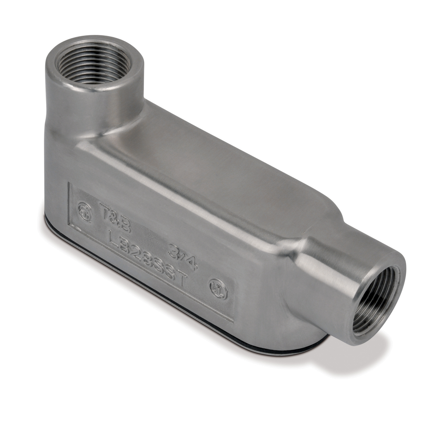Product image for Thomas & Betts LB58SST 1-1/2" 316 Stainless Steel Form-8 LB-Conduit Body, Cover & Gasket