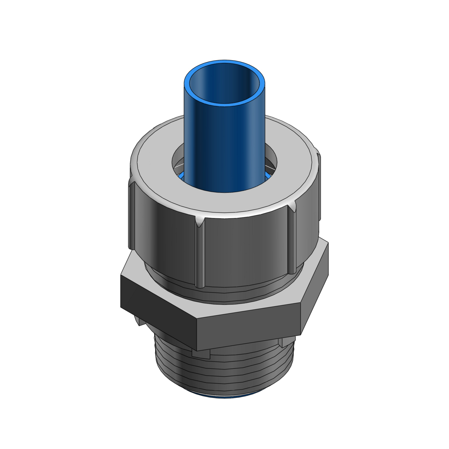 Product image for Thomas & Betts LT125M 1-1/4 Inch Liquidtight Straight Metallic Connector