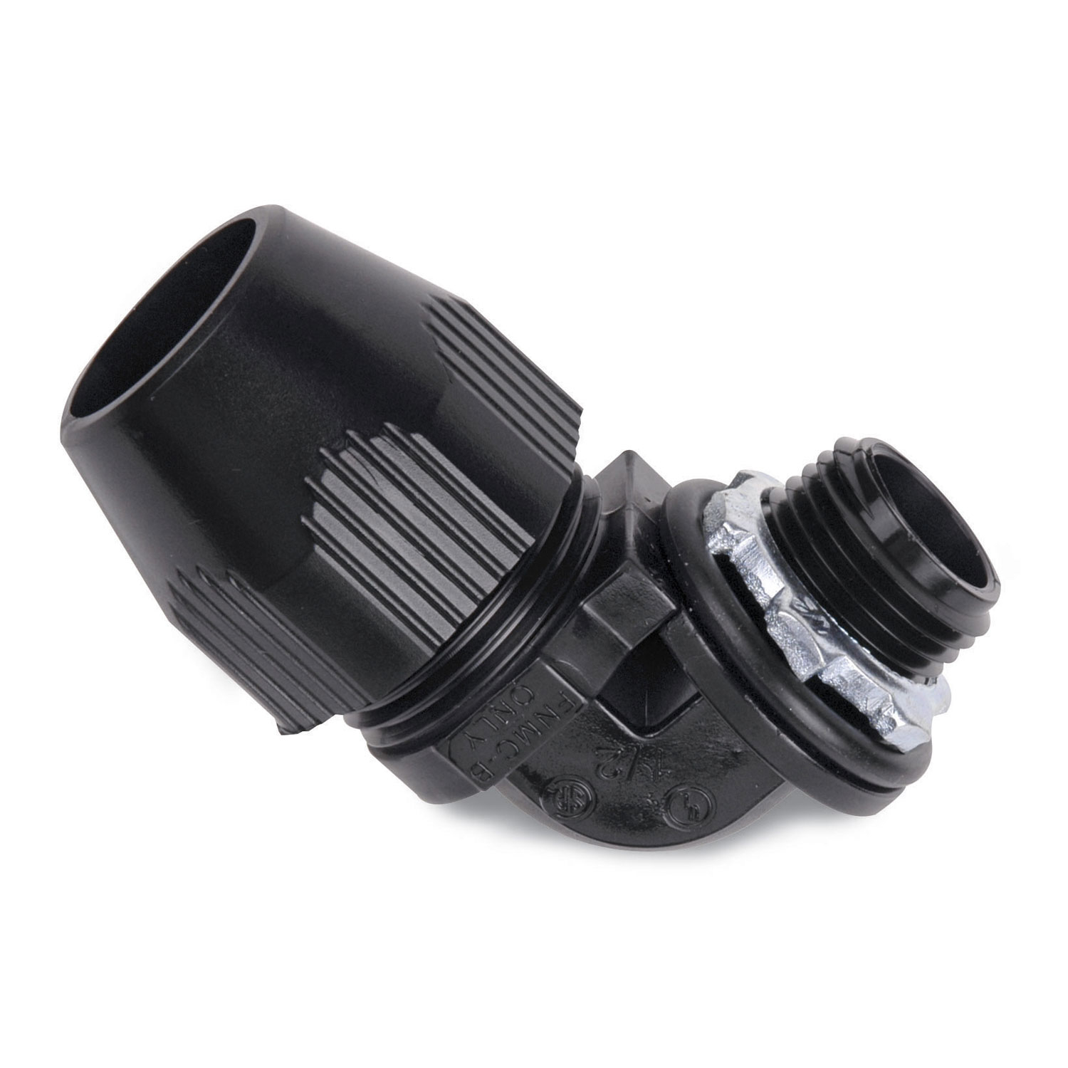 Product image for Thomas & Betts LT950P 1/2" BULLET 90deg Liquidtight Connector, Non-Metallic
