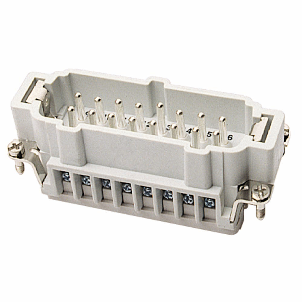 Product image for Thomas & Betts MS216T 14-20 AWG Heavy Duty Connector Insert