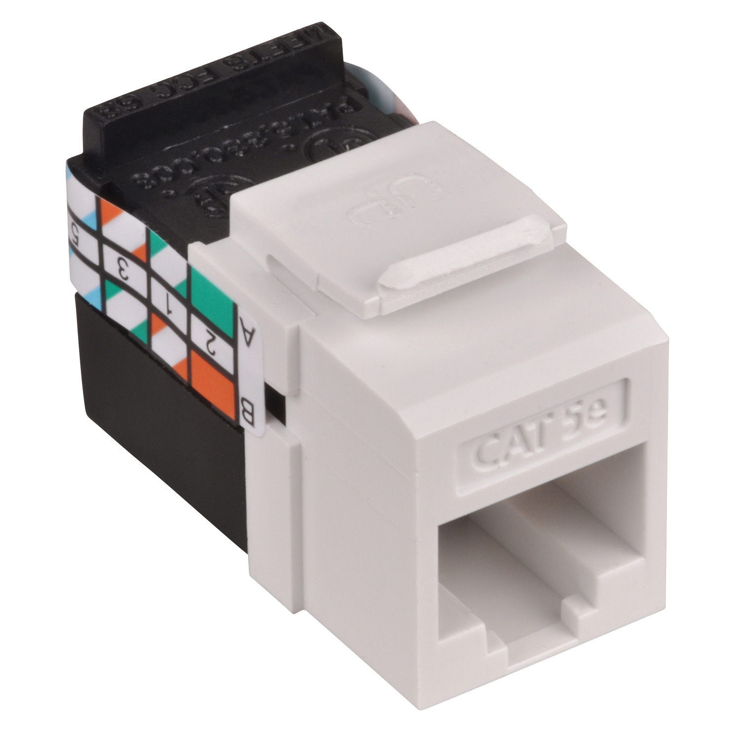 Product image for CT OPJDU5EL-WH CAT5E UTP DATA JACK