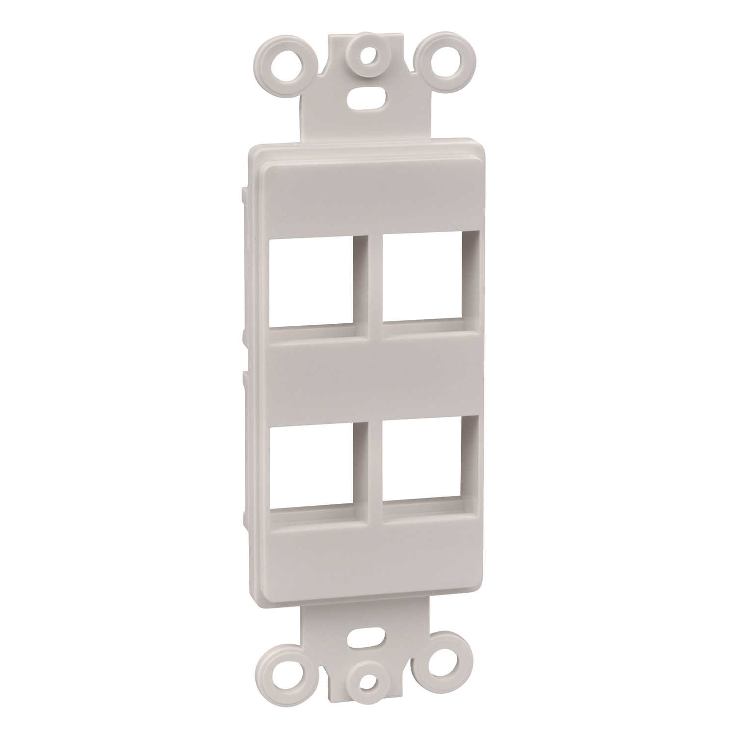 Product image for ABB OPODEC4-WH DECORA ADAPTER, 4-PO