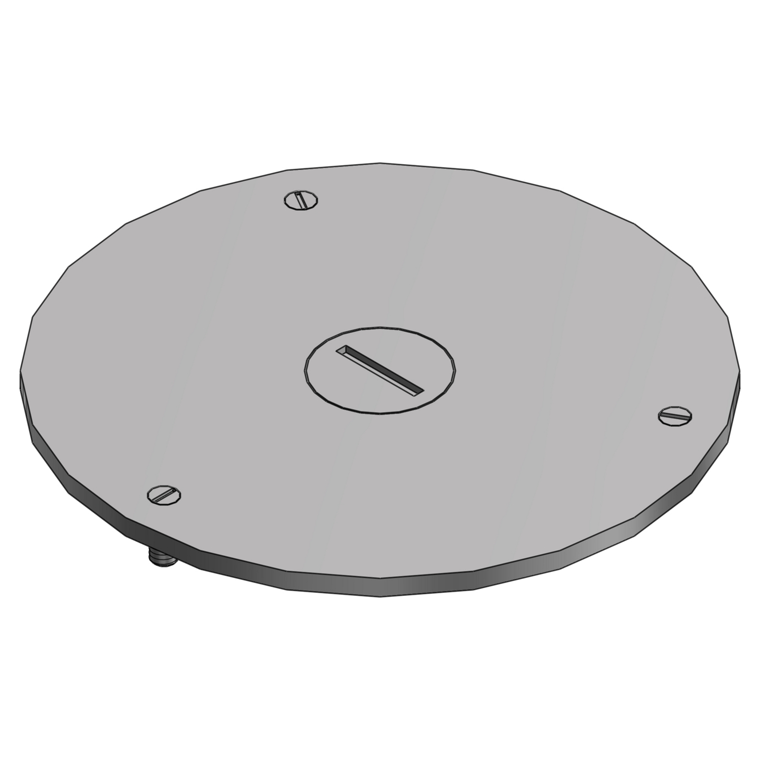Product image for ABB P 60 1/2 AL CVR PLT DIA 4IN PLG