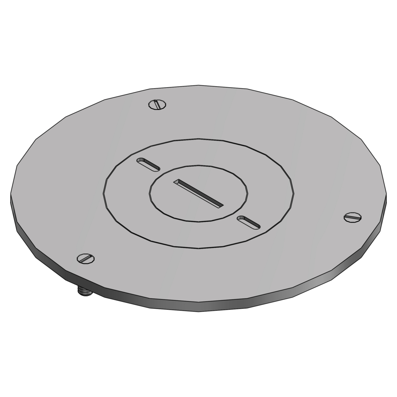 Product image for ABB P 60 3/4 2 AL CVR PLT DIA 4IN P