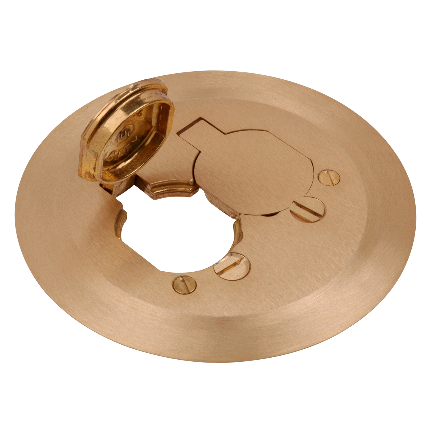 Product image for Steel City P-60-CACP 1-Piece Brass Carpet Cover Plate