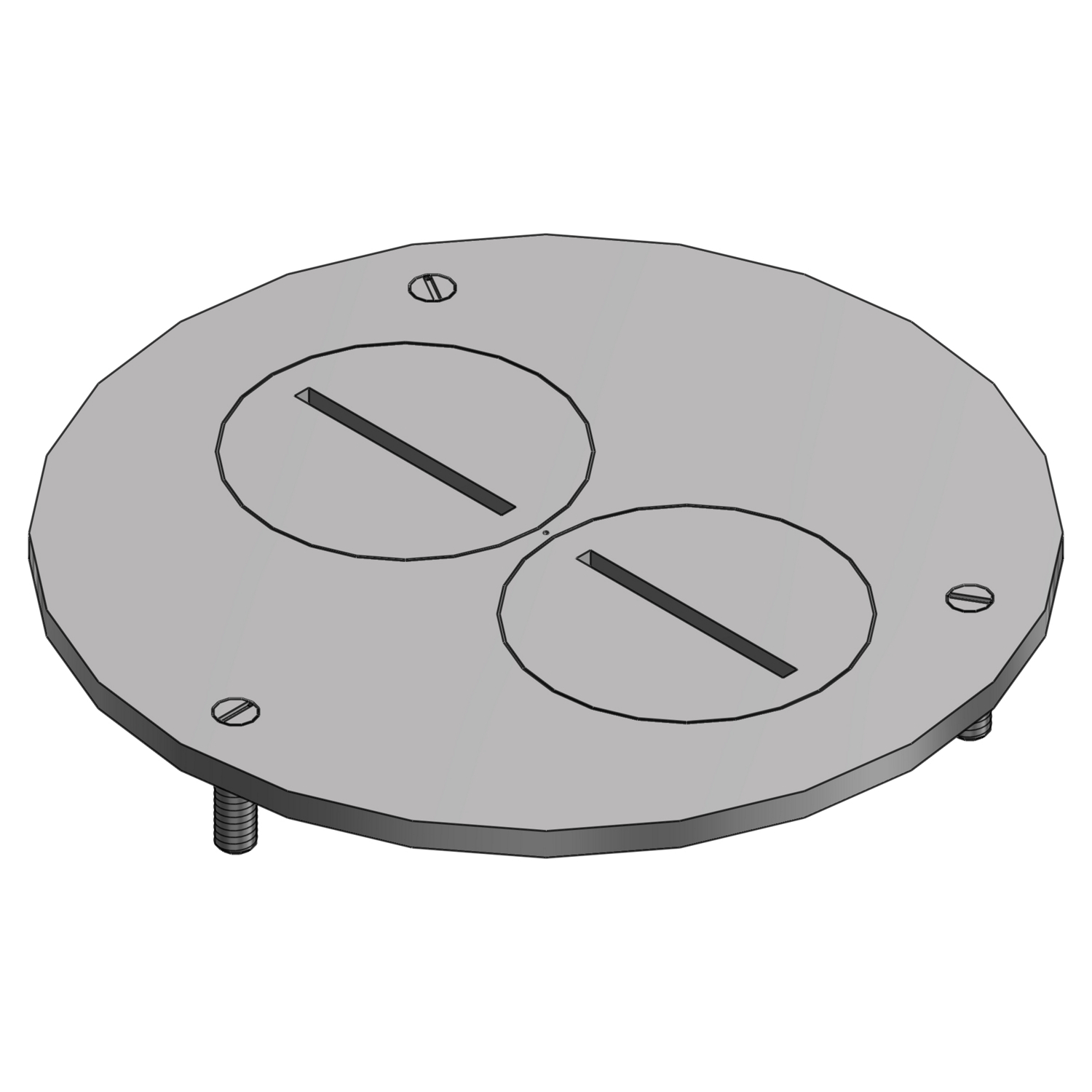 Product image for Steel City P-60-DU-AL Aluminum Cover Plate
