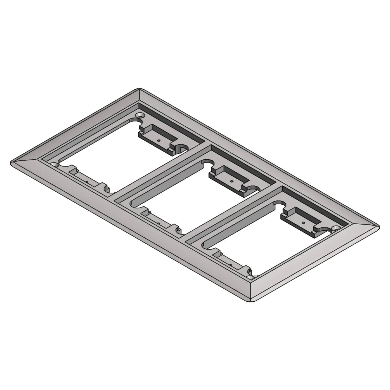 Product image for Steel City P-64-3G-CP-AL Improved Design Plate