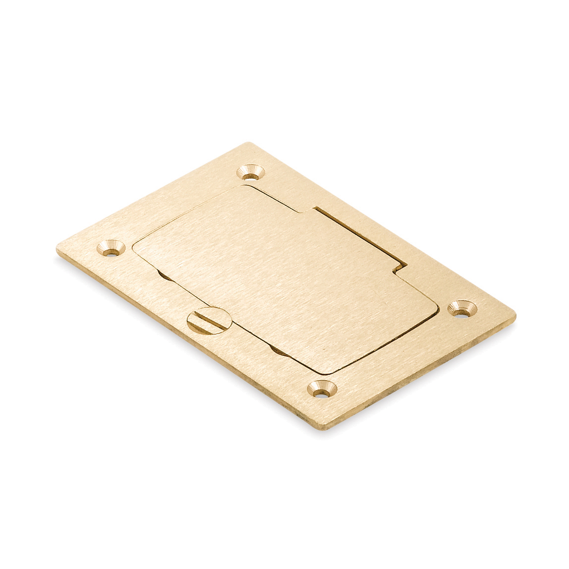 Product image for Steel City P64-GFCI Brass GFCI Floor Box Cover