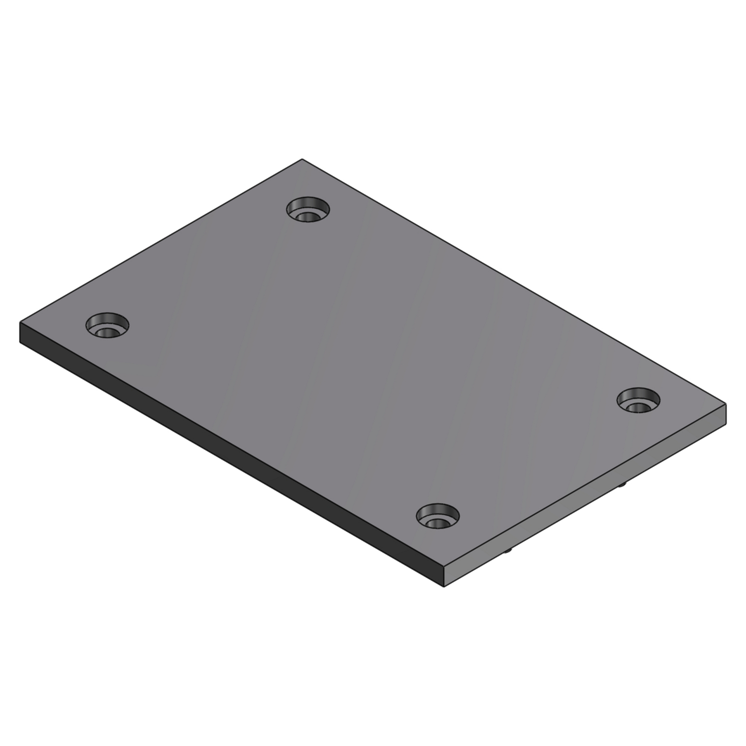 Product image for Steel City P-64-P-BP-GRY Gray Blank Cover