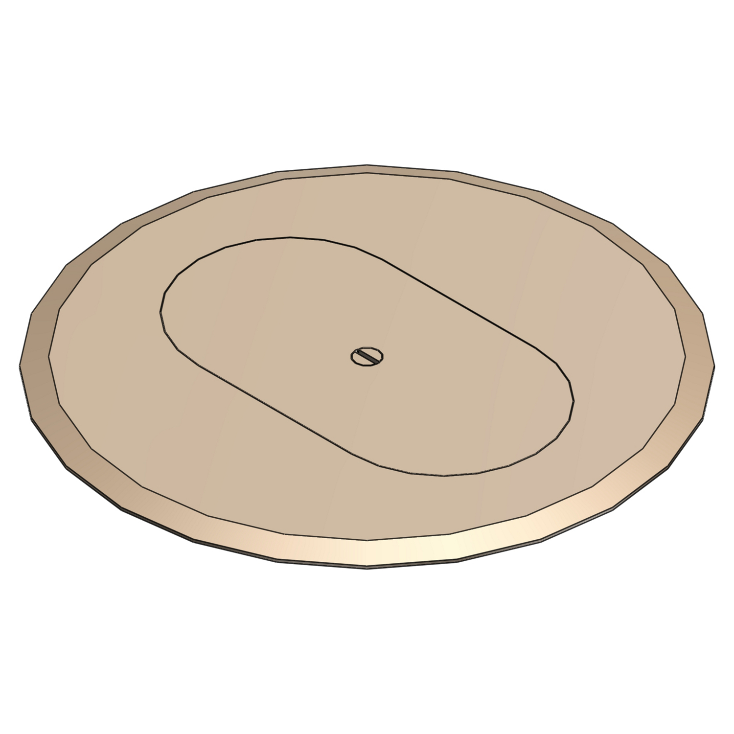 Product image for Steel City P-68-DRC-BGE Beige Duplex Receptacle Non-Metallic Plate