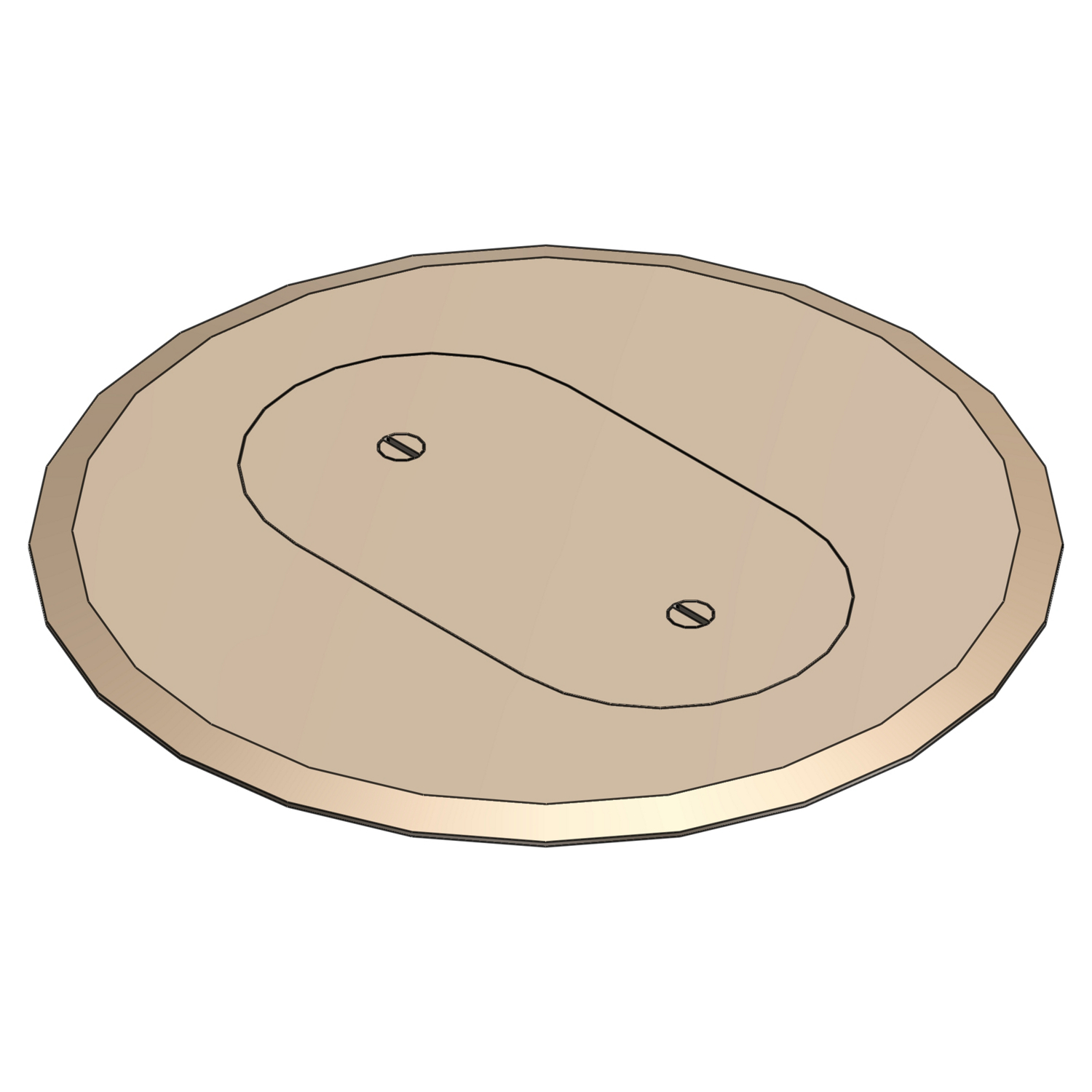 Product image for Steel City P-68-SRC-BGE Single Receptacle Beige Non-Metallic Box Cover