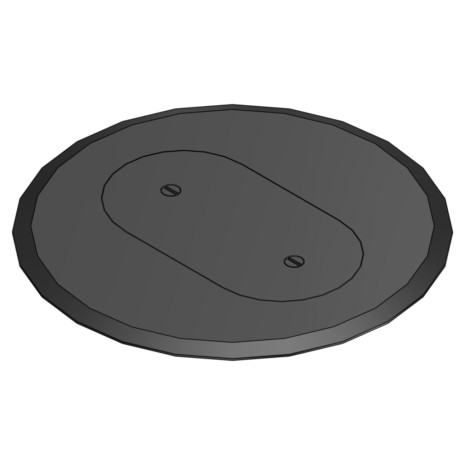 Product image for ABB P 68 SRC BLK NON-MET SGL RECP C