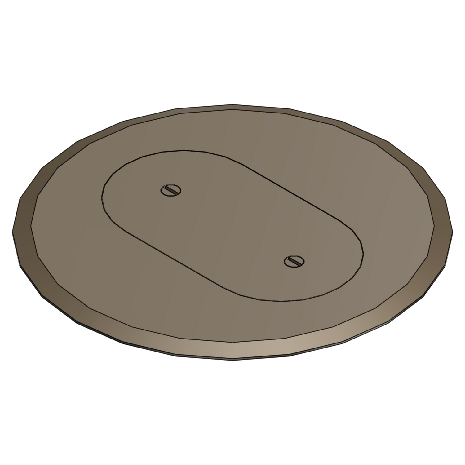 Product image for Steel City P-68-SRC-BRN Brown 1 Receptacle Plastic Cover Plate