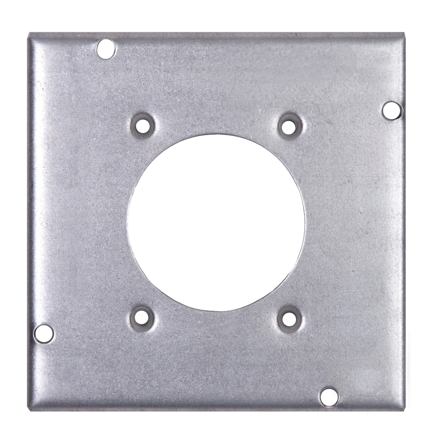 Product image for Steel City RSL-13 4-11/16" Steel Square Surface Cover, 1/2" Deep, 7.5 cu.in., Dryer or Range Receptacle