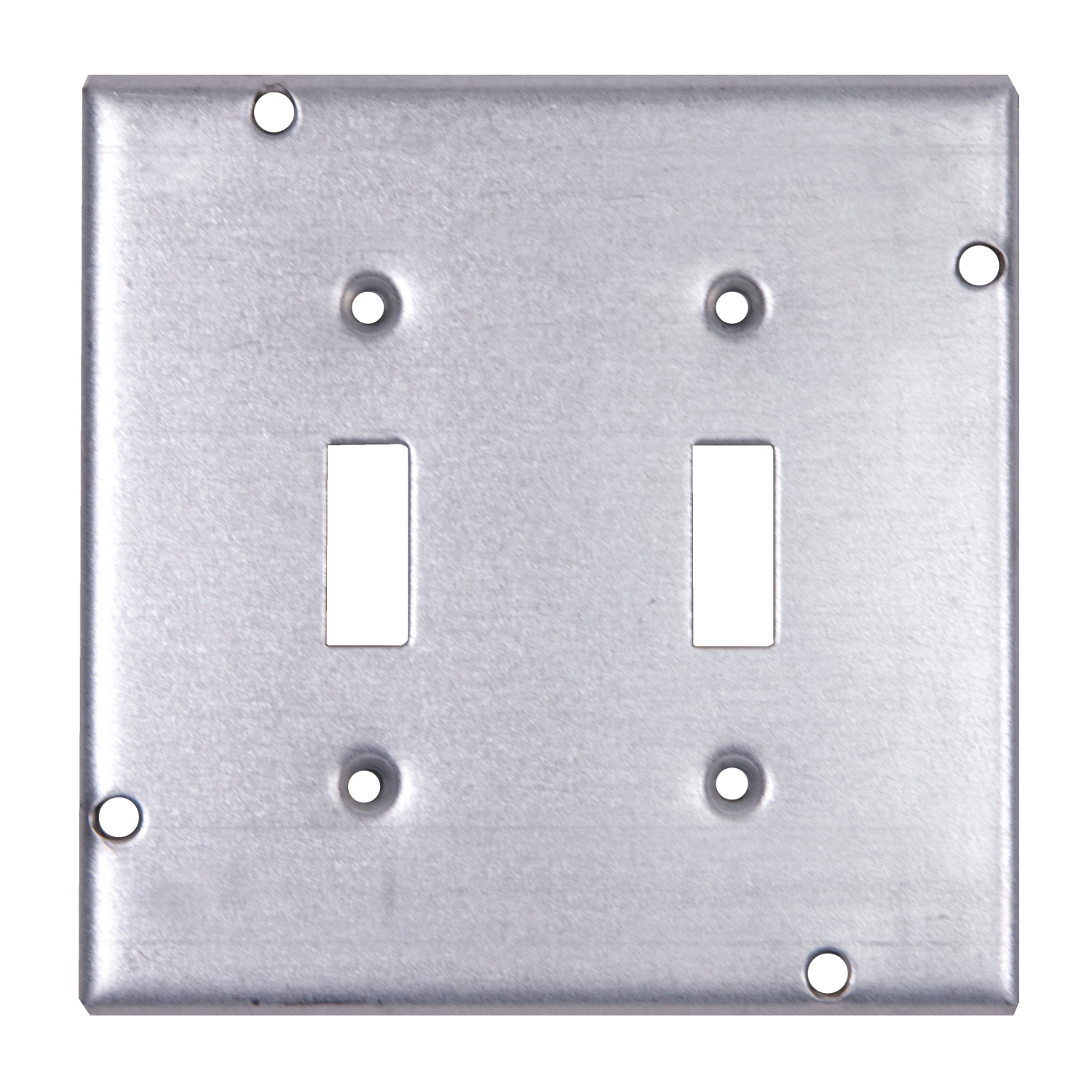 Product image for Steel City RSL-5 4-11/16 Square 2 Toggle Switches Steel Cover
