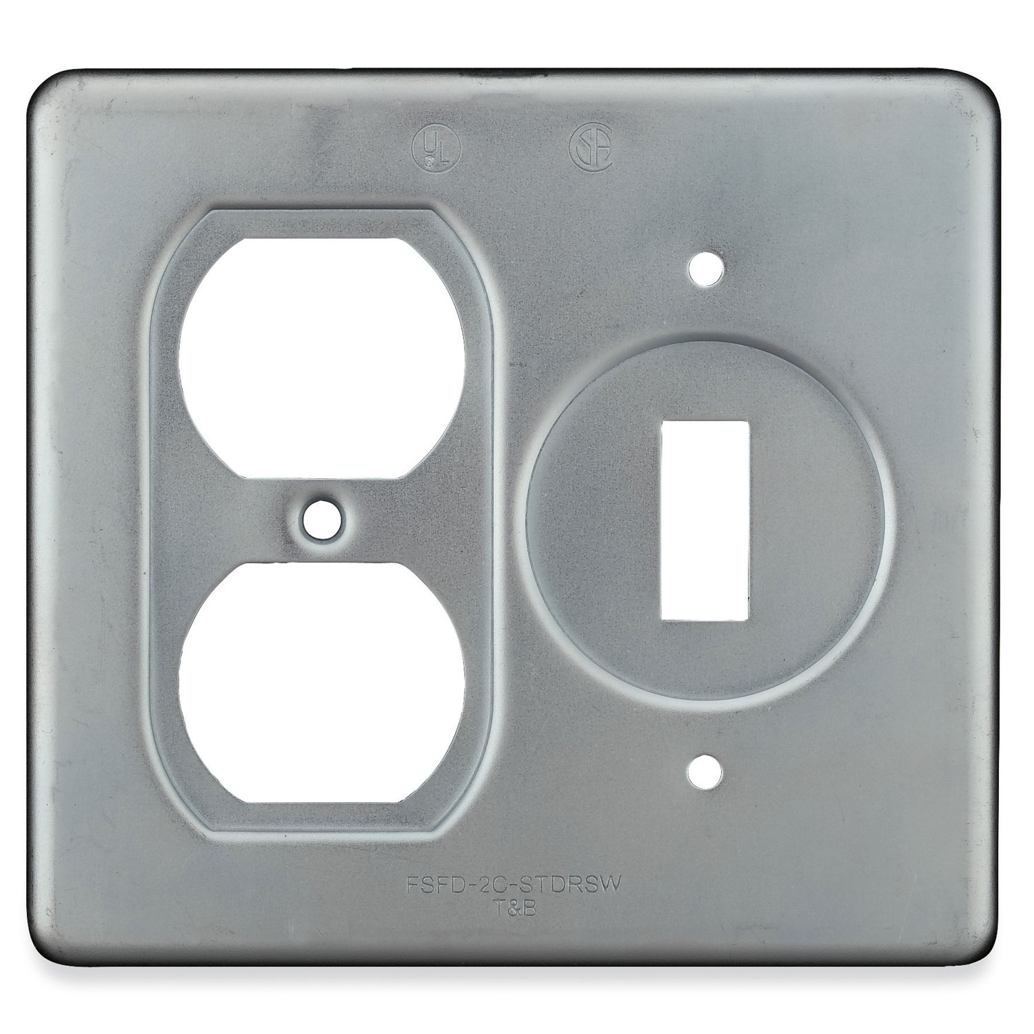 Product image for ABB S32232-TB TWO GANG FS/FD CVR,ST