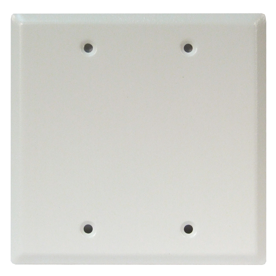 Product image for PL SP411-GWH 2-G BLANK CVR W/ SCR A