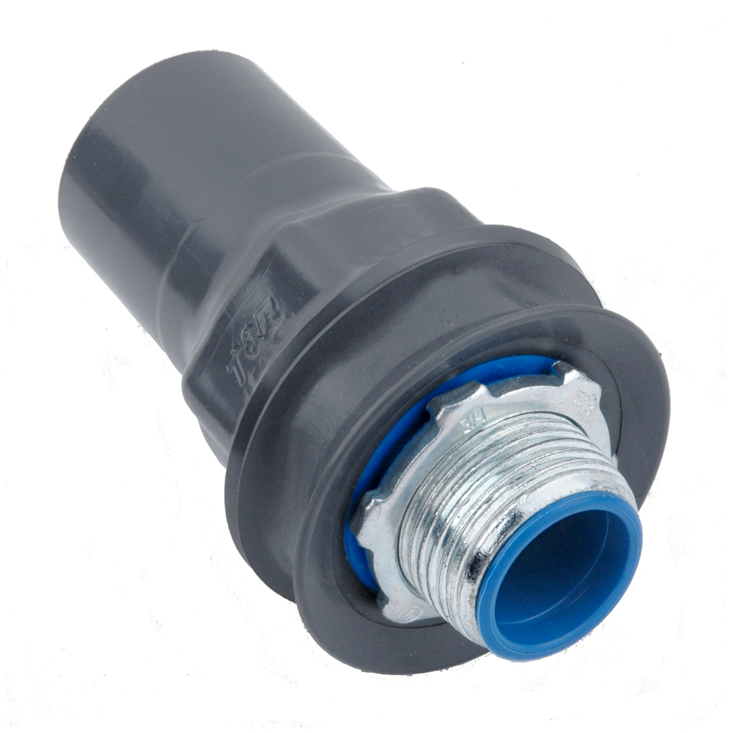 Product image for Ocal ST11/4-G 1-1/4 Inch Ocal Dark Gray Sealtight Connector