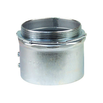Product image for Steel City TC1210A 4" EMT Set Screw Connector, Steel - Non-Insulated