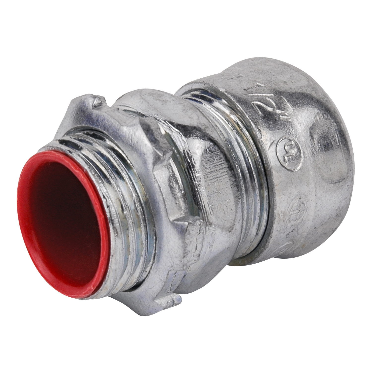 Product image for Steel City TC711A 1/2" EMT Compression Connector, Steel - Insulated