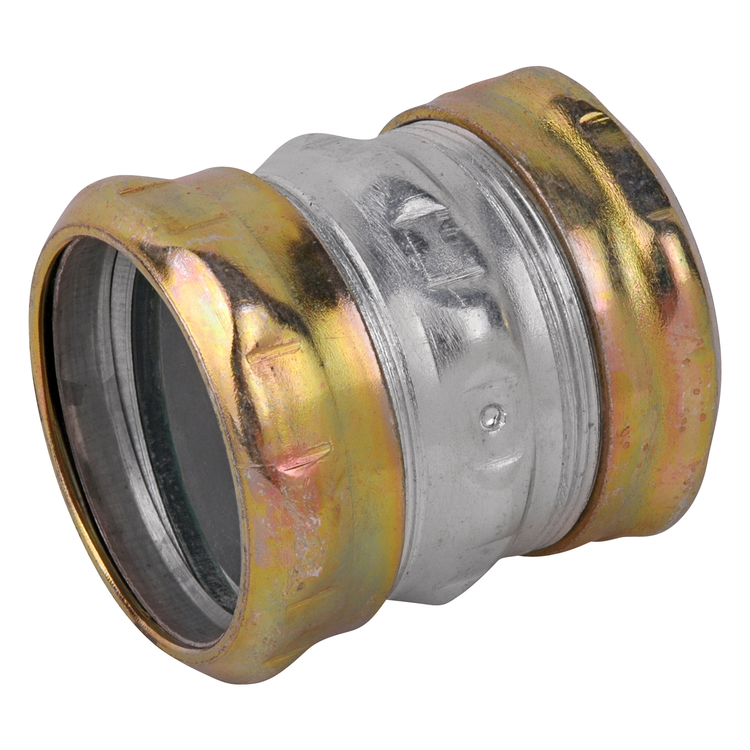 Product image for Steel City TK118A-RT 3" EMT Compression Coupling, Steel - Raintight