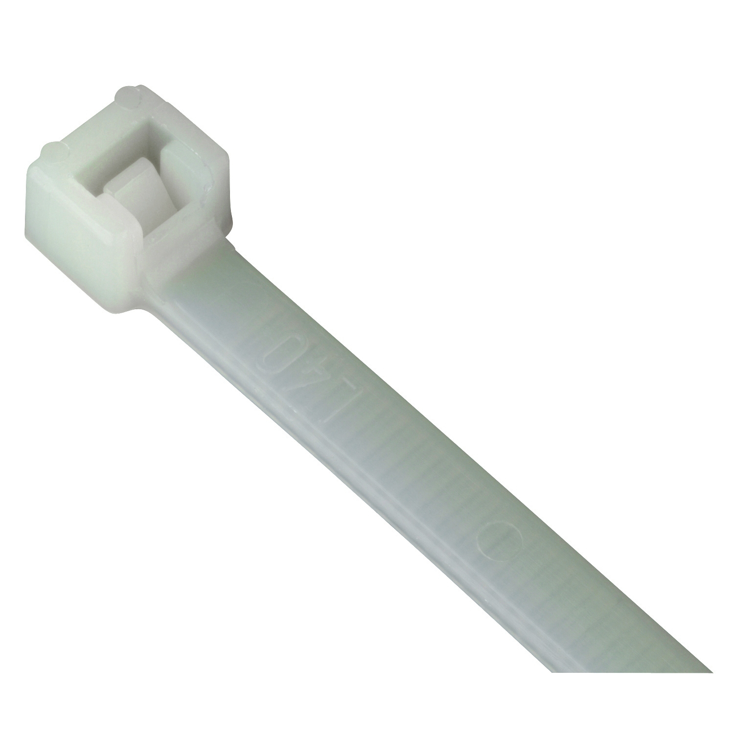 Product image for Thomas & Betts L-7-50-9-M Nylon Cable Tie, 7" Length, .19" Width, Natural (1000/Pkg)