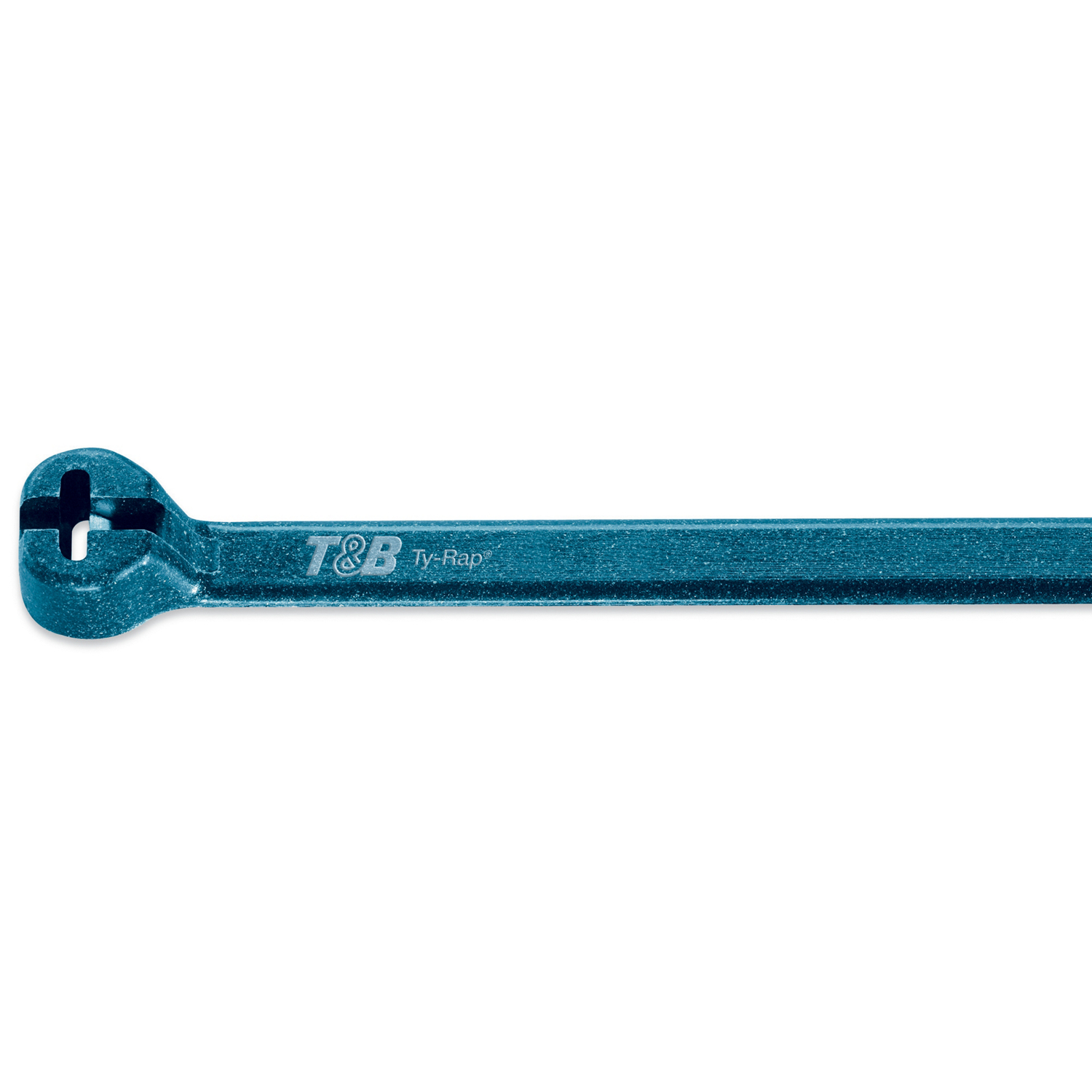 Product image for Thomas & Betts TY525M-NDT 7" Blue Nylon 6.6 Detectable Cable Tie w/ Stainless Steel Locking Device