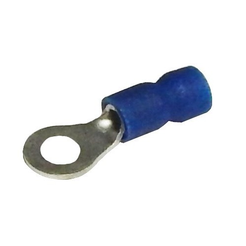 Vinyl Insulated Ring Terminals 25 Pack - 16-14 Wire, #8 Stud - Our Ring-style Wiring Terminals are quick and easy to use.Vinyl Insulated Ring Terminals 25 Pack - 16-14 Wire, #8 Stud features include:  Ring terminals are Vinyl Insulated Color Coded insulation for easy identification Manufactured from high strength Copper Alloy Electro-Tin Plated for corrosion resistance Easy entry expanded insulation eliminates strand ldquo;Hang Up, increasing crimping rates and provides mechanical strain relief Wire range stamped on the surface for easy interpretation Terminal barrel has butted seam Serrated barrel provides excellent electrical contact  resistance to pull-out forces 167deg;F (75deg;C) 600 Volts Max MAXIMUM ELECTRIC CURRENT: 22 AWG - 9 Amp, 20 AWG - 12 Amp, 18 AWG - 17 Amp, 16 AWG - 18 Amp, 14 AWG - 30 Amp, 12 AWG - 35 Amp, 10 AWG - 50 Amp cULus Listed Packed in Zip Lock plastic bags with punched hole for pegboard hanging Order Qty of 25 = 1 Bag of 25 Dimension Measurements = Inches Below is more info on our Vinyl Insulated Ring Terminals 25 Pack - 16-14 Wire, #8 Stud