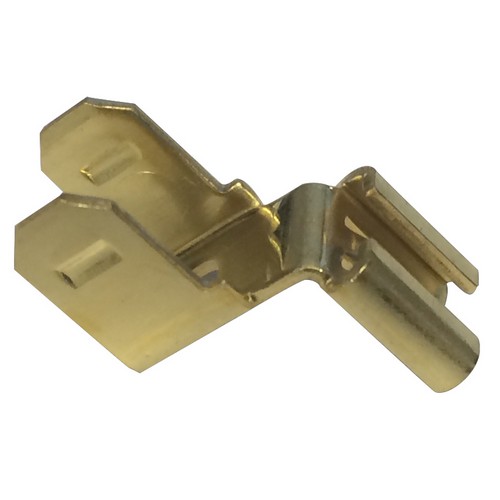Chair Adapter (2 Male tabs) - Brass Terminal with 2 male Tabs.Chair Adapter (2 Male tabs) features include:  Chair Adapter (2 Male Tabs) Material: Brass 24 Amp 600V cULus Listed Order Qty of 100 = 1 Bag of 100 Below is more info on our Chair Adapter (2 Male tabs)