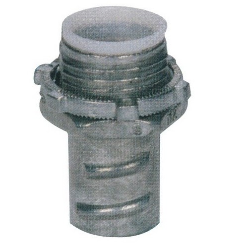 Screw-In Connectors with Insulated Throat for Greenfield/Flex Conduit 3/8