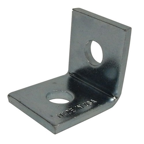 2 Hole Corner Angle - Durable 2 Hole Corner Angle.2 Hole Corner Angle features include:  2 Hole Corner Angle have Zinc Electro-Plate Finish 1-5/8 wide x 1/4 thick Holes are 9/16 diameter 13/16 center to edge Order Qty of 1 = 1 Piece Below is more info on our 2 Hole Corner Angle