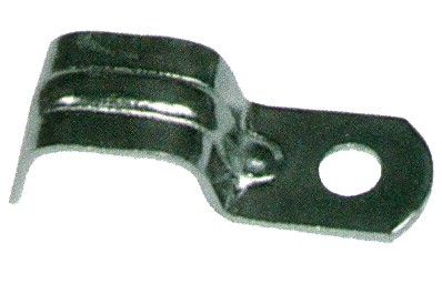Non-Metallic Cable 1 Hole Pipe Strap 14/2 - Secures 14/2 NM Cable.Non-Metallic Cable 1 Hole Pipe Strap 14/2 features include:  Non-Metallic Cable 1 Hole Pipe Strap - Secures 14/2 NM Cable Zinc Plated Steel Reinforced Rib for Extra Strength Order Qty of 25 = 25 Piece Below is more info on our Non-Metallic Cable 1 Hole Pipe Strap 14/2