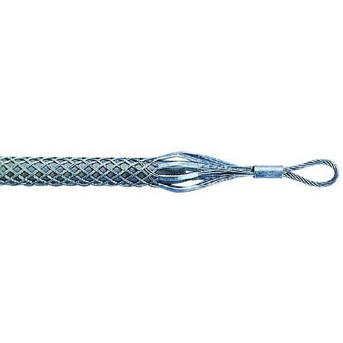 Cable Pulling Grips .74" - .98" Cable 45" Length 4750lb Max Load - Rotating Eye - Medium Duty - Cable Pulling Grips are Used to Secure Cable to Pull Rope and Facilitate Pulling into Conduit.Cable Pulling Grips .74" - .98" Cable 45" Length 4750lb Max Load features include:  Double Weave Galvanized Steel Wire Mesh Aluminum Alloy Flexible Pulling Eye Appropriate for Medium Duty Loads Order Qty of 1 = 1 Piece Below is more info on our Medium Duty Cable Pulling Grips .74" - .98" Cable 45" Length 4750lb Max Load