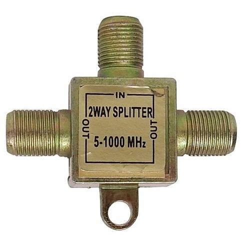 2 Way Splitter - This 2 Way Splitter doubles usage instantly.2 Way Splitter features include:  Allows 2 units to be operated from one source Rated: 5-900 Mhz Accepts coaxial lsquo;Frsquo; fittings Order Qty of 1 = 1 Piece Below is more info on our 2 Way Splitter