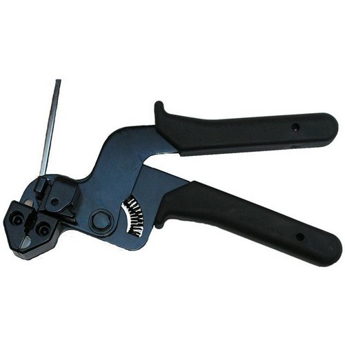 Cable Tie Gun for Stainless Steel Ties - A semi-automatic Tie Gun for Stainless Steel Ties.Cable Tie Gun for Stainless Steel Ties features include:  Semi-Auto module enables tightening amp; cutting Stainless Steel ties After the Stainless Steel tie has been tightened, user pushes down the round steel bar at side amp; can easily cut the tie Works with all tie widths Order Qty of 1 = 1 Piece Below is more info on our Cable Tie Gun for Stainless Steel Ties