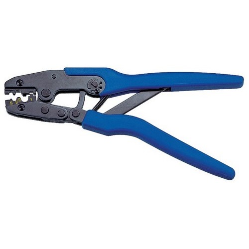 Controlled Cycle Non-Insulated Terminal Crimp Tool #22 - #8 - For Crimping Non-Insulated Terminals - Ring, Fork/Spade, Butt Splice, Parallel SpliceControlled Cycle Non-Insulated Terminal Crimp Tool #22 - #8 features include:  For Crimping Non-Insulated Terminals - Ring, Fork/Spade, Butt, Parallel Splice Terminals Terminal Range: #22 - #8 Awg Controlled Cycle Mechanism ensures perfect crimp every time Ergonomic Cushion Grip Handle Design Safety Release Mechanism Order Qty of 1 = 1 Piece Below is more info on our Controlled Cycle Non-Insulated Terminal Crimp Tool #22 - #8