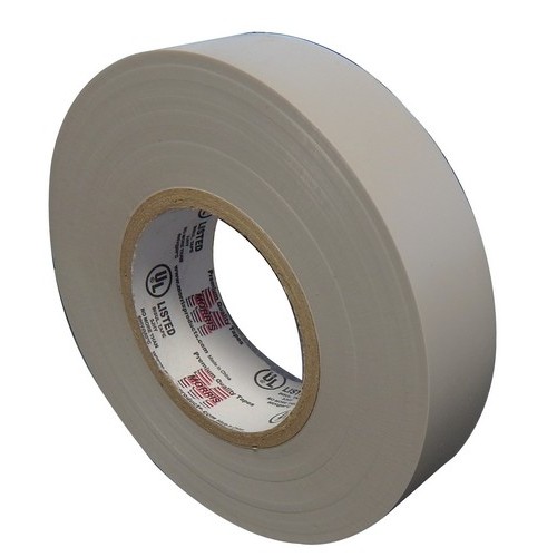 General Purpose Vinyl Gray Electrical Tape - Color Coded Electrical Tape for multiple applications.General Purpose Vinyl Gray Electrical Tape features include:  Color coded electrical tape is 3/4 X 60 Ft X 7 Mil Use for Protective Jacketing and Bundling High dielectric strength, high adhesion and shear Flame Retardant and Weather Resistant Resistant to acids, alkalis, chemicals, oils, moisture, sunlight and corrosion Rated 600V Lead Free UL 510 and CSA 22.2 Listed  Order Qty of 1 = 1 Piece Below is more info on our General Purpose Vinyl Gray Electrical Tape