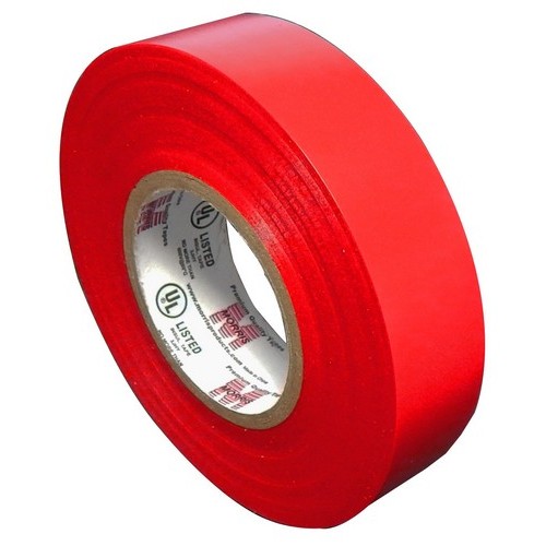 7 Mil Professional Grade Vinyl Electrical Tape Red 3/4