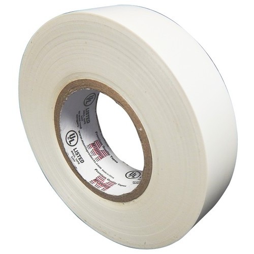 7 Mil Professional Grade Vinyl Electrical Tape White 3/4" X 66' - Professional Grade Splicing Tape used as Primary Insulation up to 600V and as a Protective Outer Jacket up to 69KV.7 Mil Professional Grade Vinyl Electrical Tape White 3/4" X 66' featu...
