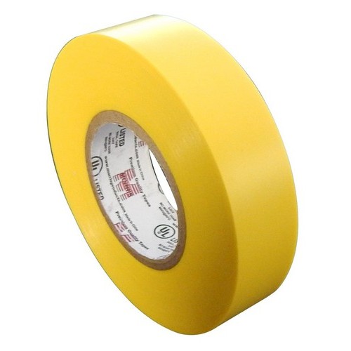 7 Mil Professional Grade Vinyl Electrical Tape Yellow 3/4