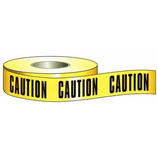 Barricade Caution Tape 3" X 1000' - Classic High-Vis Barricade Caution Tape gives a clear warning.Barricade Caution Tape 3" X 1000' features include:  High-Vis CAUTION CAUTION CAUTION Legend Barricade tape made of long lasting, non-adhesive, reusable...