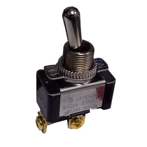 Toggle Switch SPST On-Off Screw Terminals Gasketed - Our heavy duty On-Off Double Toggle Switch is used in Motor Control, Tool and other Equipment Applications.Toggle Switch SPST On-Off Screw Terminals Gasketed features include:  Solid Brass or Nickel Plated Bushings Internal 